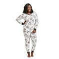 thumbnail image 2 of Disney Womens Soft Beige Mickey Mouse Yoda Stitch Pajamas Sleep Set Small, 2 of 3