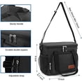 thumbnail image 3 of Reusable Lunch Box for Men/Women - Insulated Lunch Bag Leakproof Lunchbox for Work Office Picnic Beach - Freezable Lunch Cooler Bag with Adjustable Shoulder Strap - Black, 3 of 8