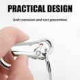 thumbnail image 6 of Heavy Duty Titanium Carabiner Keychain Clip Quick Release Key Holder with Bottle Opener Minimalist Key Ring for Outdoor Camping Backpack Belt Hook Anti Lost Key Organizer, 6 of 9