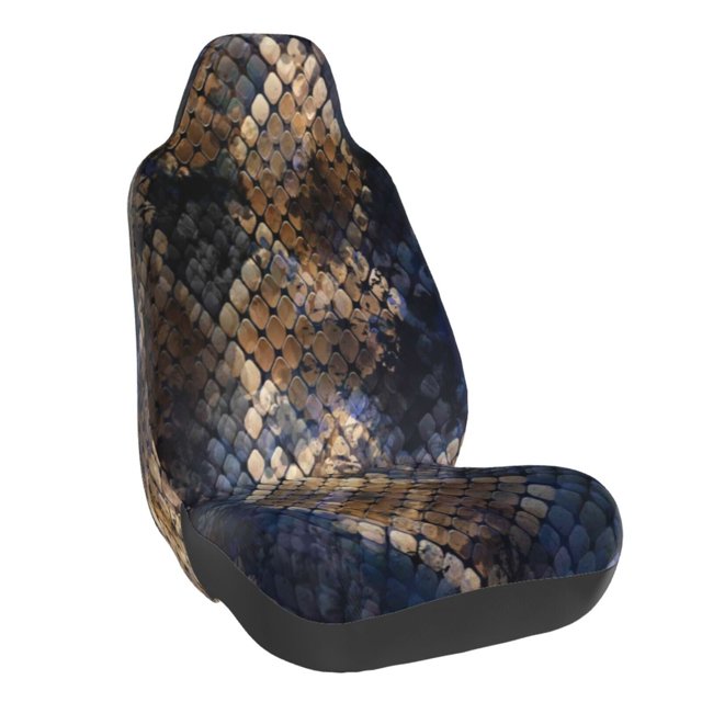 Balery Watercolor Snake Skin Funda de Asiento para Auto con Diseño - Cubierta Frontal Suave y Transpirable con Protector Antideslizante- 1 Unidad