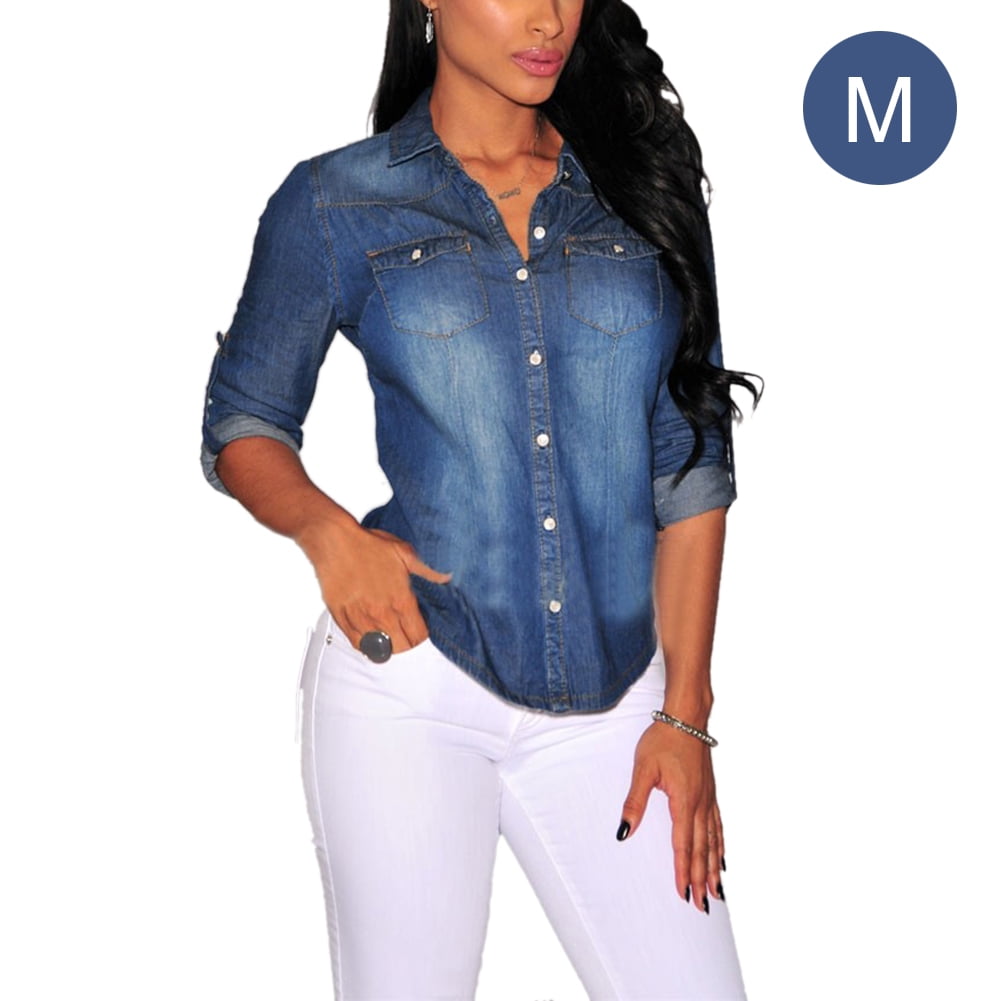 walmart denim shirts