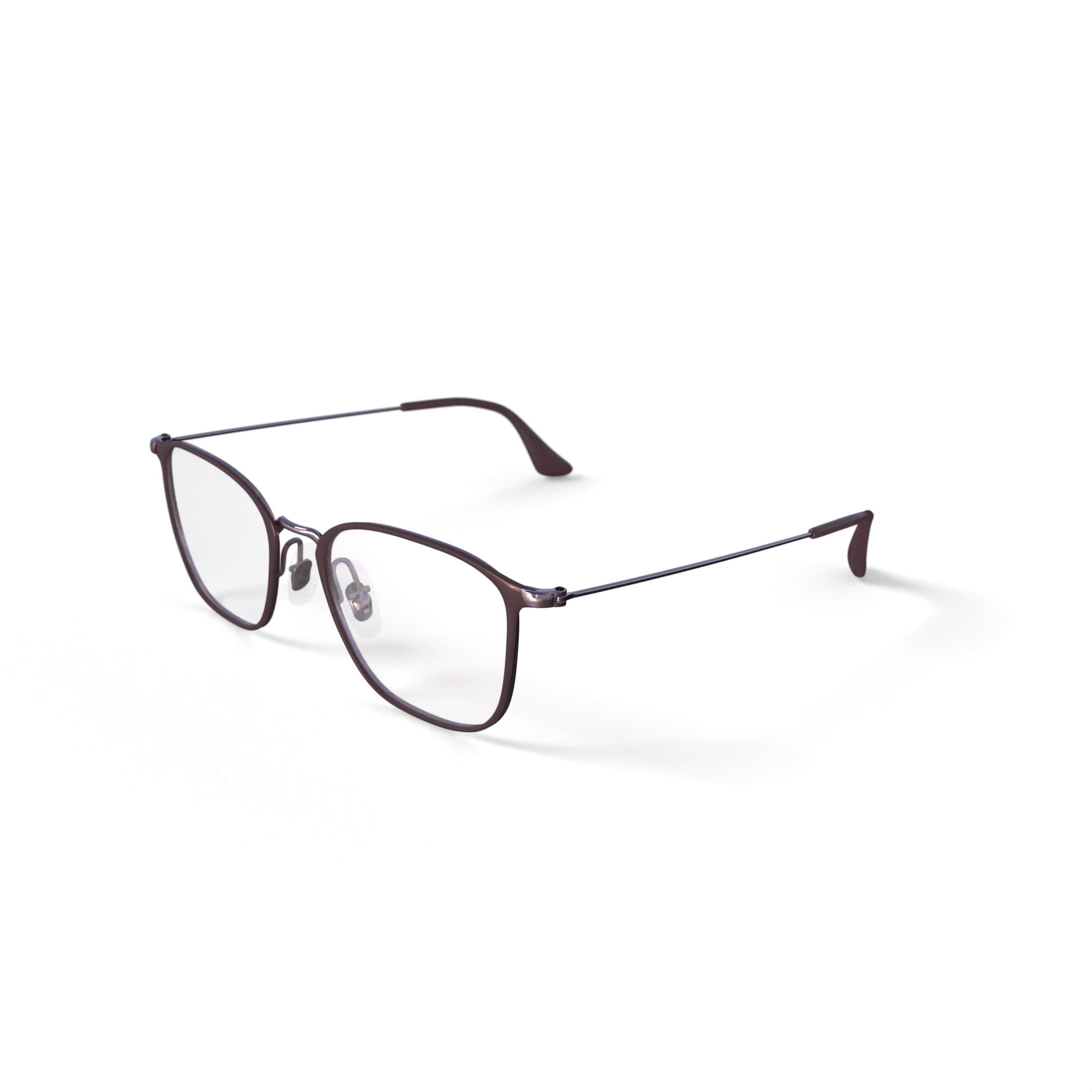 Ray-Ban Prescription Eye Glasses with Case, Beige on Copper Frames with Demo Lens, Size 51