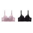 thumbnail image 1 of (2-Pack) Rinsvye Womens Lace Bra With Padded Cups Enhancement Push Up Bra For Natural Lift And Comfort Everyday Wear, 1 of 5