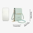 thumbnail image 2 of New Women Smartphone Travel Crossbody Bags Touch Screen Phone Bag RFID Anti Theft Purse Handbag GREEN, 2 of 8