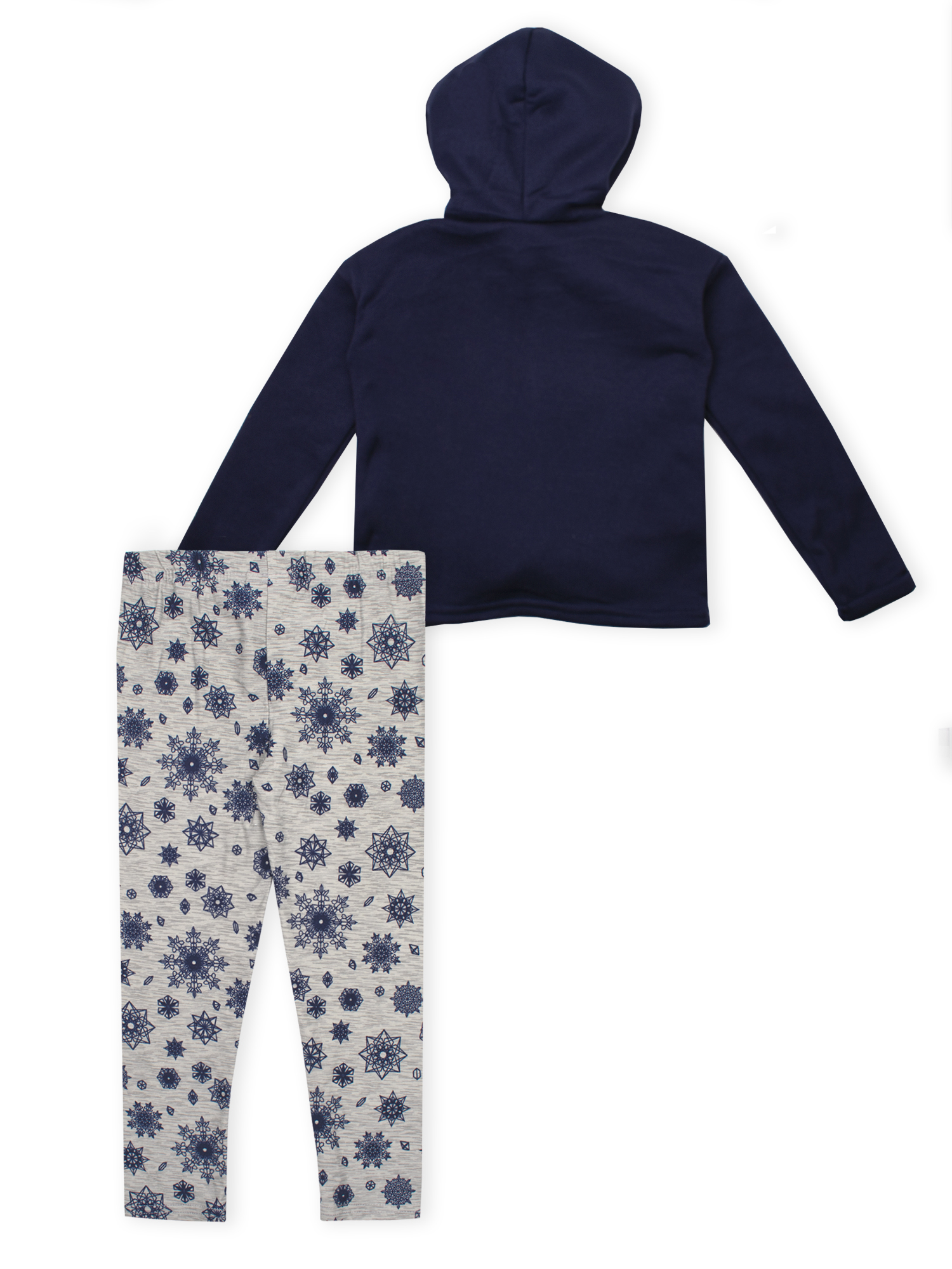 Disney Frozen 2 Anna & Elsa Toddler Girl Tie-Front Hoodie & Printed Leggings, 2pc Outfit Set - image 2 of 3