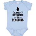 thumbnail image 3 of Inktastic Easily Distracted by Penguins Boys or Girls Baby Bodysuit, 3 of 5