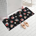 thumbnail image 2 of Pioneer Flower Floral Print Pattern Bathroom Rugs Mat, Non Slip Microfiber Bathroom Rug with Rubber Backing, Soft Mats for Bathroom Floor Tub Shower, 24"x60", 2 of 5