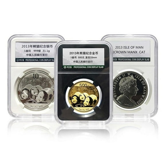 ZOHIKO Acrylic Coin Collecting Box Case PCCB Second Generation Coin Supplies Containers 40mm Collection