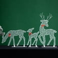 thumbnail image 2 of Christmas Light-up Reindeer Decoration LED Lighted 2D Iron Deer Family for Yard Patio Lawn Garden Home Desktop Decor, 2 of 7