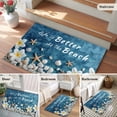 thumbnail image 6 of Life Is Better At The Beach Rectangle&nbsp;Area Rug&nbsp;2x3 ft Summer Ocean Starfish Flower Seashell Washable Rugs for Living Room, Non Slip Soft Carpet for Bedroom Entryway Dining Room, 6 of 9