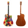 thumbnail image 3 of SONIDO GENERAL 41 pulgadas Guitarra acústica popular Cutaway Dreadnought Guitarra Sitka Spruce Top c Abanopi Instrumento de cuerda, 3 of 7