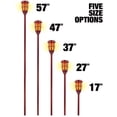 thumbnail image 4 of Shawshank LEDz 8066724 57 in. Blazing LED Metal Flickering Flame Bamboo Torch, Amber - Pack of 12, 4 of 9