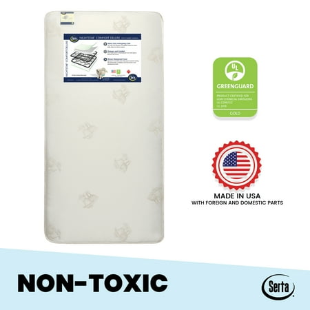 Serta Nightstar Comfort Deluxe 5 25 Inch Crib And Toddler Mattress