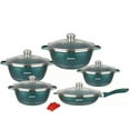 thumbnail image 5 of Dessini - Die-Cast Granite Non-Stick Cooking Pot Set 12 PCS - (Maroon), 5 of 5