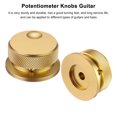 thumbnail image 4 of Uxcell Aluminium Potentiometer Knobs 1/4"x1.5", Volume Tone Control Knobs, Gold, 4 of 7