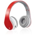 thumbnail image 2 of iLive IAHB64R Bluetooth Stereo Headphones with Microphone, Red, 2 of 2