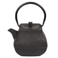 thumbnail image 3 of Creative Home Kyusu 47 Oz Black Cast Iron Teapot with Removable Infuser, 3 of 14