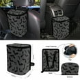 thumbnail image 4 of Renewold Bat Spider Web Gray Car Seat Covers Full Set of 15, with Steering Wheel Rearview Mirror Cover Seatbelt Pad Trash Bin Mount Sunglasses Holder Cup Holder Key Chain Halloween Auto Accessories, 4 of 7
