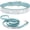 Light blue+leash, variant on Mumup Dog Collar and Leash Set for Small Dogs, Pretty Rhinestone Bling Puppy Collar Fancy Crystal Glitter Jewel Girl Cat Collars for XXS XS Small Medium Female Pet Dogs