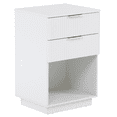 thumbnail image 5 of Tcbosik 2-Drawer Nightstand, 15.7" Modern Bedside Table, End Table with Storage Shelf for Living Room, Bedroom, White, 5 of 10