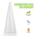 thumbnail image 2 of 2 conos sólidos blancos hechos a mano para manualidades infantiles, accesorios para el hogar, cono para Navidad., 2 of 5