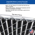 thumbnail image 2 of FenceSource Wave Slat (9 Colors) Single Wall Bottom Locking Privacy Slat for 4', 5', 6', 7' and 8' Chain Link Fence (5 ft, Black), 2 of 4