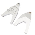thumbnail image 1 of Varilla de tracción del brazo de suspensión inferior delantera de metal de 2 piezas para el modelo de camión TRAXXAS UDR RC (plata), 1 of 8