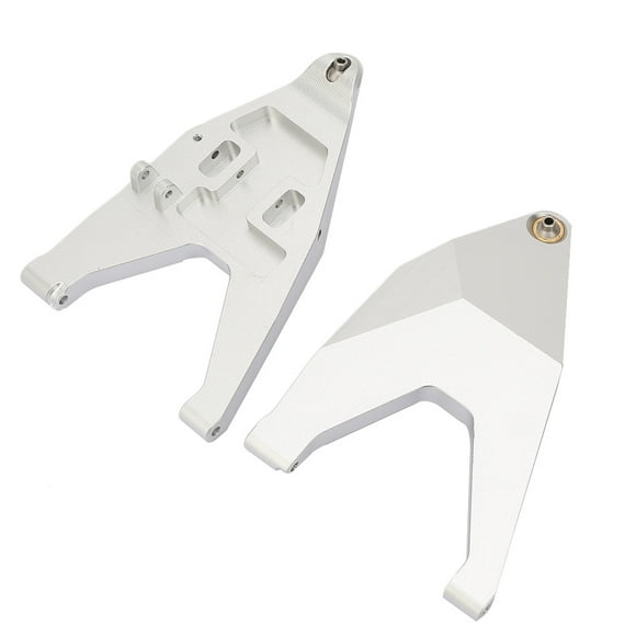 MAYUJIAA 2PCS Metal Front Lower Suspension Arm Pull Rod for TRAXXAS UDR RC Truck Model(Silver) HW313-76571