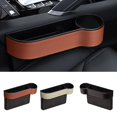 thumbnail image 2 of Organizador de espacio para asiento de automóvil, caja de almacenamiento con ranuras de bolsillo que ayuda a reducir las distracciones al conducir, A, 2 of 5
