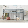 thumbnail image 5 of Solid Wooden Twin Loft Bed with Ladder & Ample Storage Space, Grey, 5 of 19