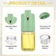 thumbnail image 3 of Rociador de Aceite para Cocinar, Botella Rociadora de Aceite de Oliva de 3.4oz(100ml), Dispensador de Aceite de Vidrio con Brocha (Plata), 3 of 7