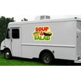 thumbnail image 3 of SOUP & SALAD 48" Concession Decal sign cart trailer stand sticker equipment, 3 of 3