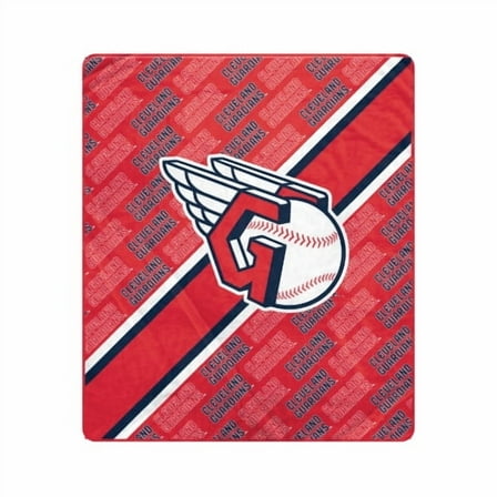 Pegasus Cleveland Guardians 60" x 70" Diagonal Lined Wordmark Ultra Soft Blanket