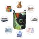 thumbnail image 4 of Fotbe Cute Big-Eyed Black Cat Cesto de Ropa con Asas, Cesto Impermeable de Gran Capacidad, Bolsa de Lavado para Dormitorio, Cesto de Ropa con Ruedas y Asas-Small, 4 of 6