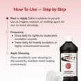 thumbnail image 5 of Dakin's Solution Half-Strength 0.25% Sodium Hypochlorite Wound Cleanser for Acute and Chronic Wounds, Antimicrobial No-Rinse Formula, 16 oz, 5 of 7