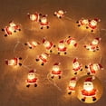 thumbnail image 2 of Guirnalda de luces LED con forma de copo de nieve de Papá Noel, 2M, 20LED, decoración navideña para el hogar, adorno de árbol de Navidad, regalo de Navidad para niños, Año Nuevo 2024, 2 of 5