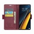 thumbnail image 5 of Funda tipo cartera Xiaomi Poco X6 Pro 5G con cierre magnético, RFID, tarjetero, soporte, carga inalámbrica, 5 of 5