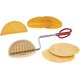 thumbnail image 1 of Pinzas para tacos, acero, para hacer tacos caseros, rojo Adepaton WMSS-115, 1 of 4