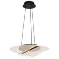 thumbnail image 2 of Nuvo Lighting Geneva 18 Inch LED Pendant Matte Black Silk Screened Acrylic Lens - Matte Black, 2 of 5