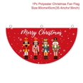 thumbnail image 1 of Bandera navideña en forma de abanico para exteriores, decoración navideña para el hogar, adorno de gota de cristal, regalo de Navidad, Año Nuevo, 2023, 2024, 1 of 4