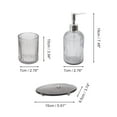 thumbnail image 2 of Unique Bargains Bathroom Accessories Kit 3Pcs Black, 2 of 4