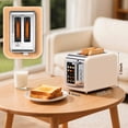 thumbnail image 2 of 2 Slice Easy Touch Screen Toaster, Stainless Steel Toaster with Wide Slots, Even Toasting for Bagels & Bread, Reheat & Defrost, Removable Crumb Tray,, 2 of 10