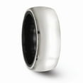 thumbnail image 5 of Edward Mirell Black Titanium & 925 Sterling Silver Polished Domed Ring Size: 12; for Adults and Teens; for Women and Men, 5 of 7