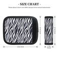 thumbnail image 2 of Luggage Handle Wraps for Suitcase - Suitcase Tags Identifiers for Suitcases, zebra print black white print Fun Luggage Handle Covers, Travel Luggage Accessories Essentials for Flying, 2 of 6
