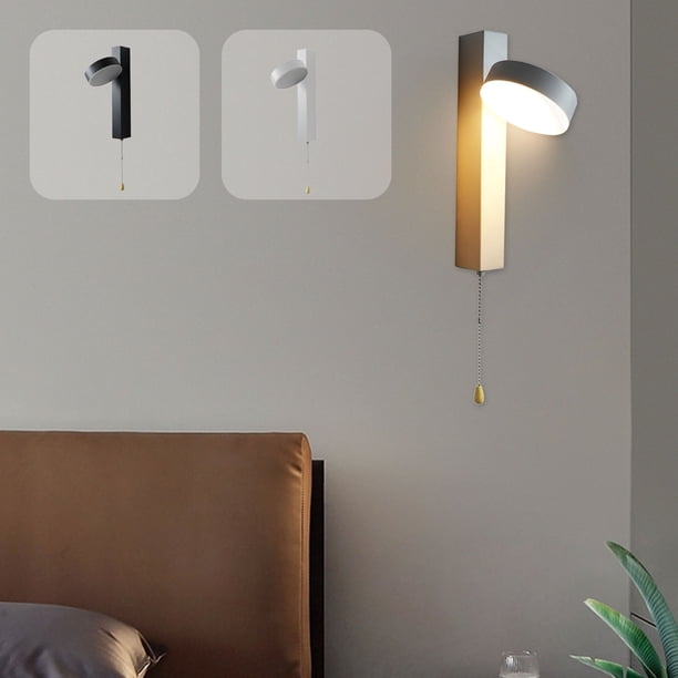 Xihbxyly Aplique de Pared Metálico con Cable, Luz Led Cálida Moderna, Elegante Aplique Dorado, Ideal para Salón, Dormitorio, Baño, Pasillo, Oficina, Tamaño 10 X 10 X 27 Cm, Fácil Instalación.