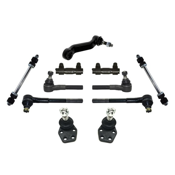 PartsW - 11 Pc Front Inner & Outer Tie Rod Ends, Adjusting Sleeves, Pitman Arm, Lower Ball Joints, Sway Bar Links, Suspension Kit Compatible with RWD Models Fits DODGE RAM 2500/3500/