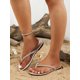 thumbnail image 2 of Flat Beach Sandals Women Woven Slipper Flip Flops, 2 of 4