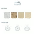 thumbnail image 6 of Transolid VT42.5x22-1KU-94-A-W-1 42.5 in. Solid Surface Vanity Top with Single Hole and Rectangular Undermount Sink, Sand Mountain, 6 of 7