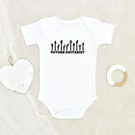 Newbabywishes - Funny Future Guitarist Baby Clothes for Boys and Girls - Newborn Baby Clothes