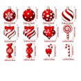 thumbnail image 3 of Dongrere 12Pcs Wooden Irregular-shaped Ornaments for Candyland Christmas Decorations Lightweight & Easy to Hang for Windows, Doors, Parties, 3 of 6